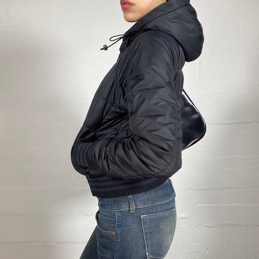 Vintage 2000's Archive Adidas Downtown Girl Puffer Black Jacket (S)