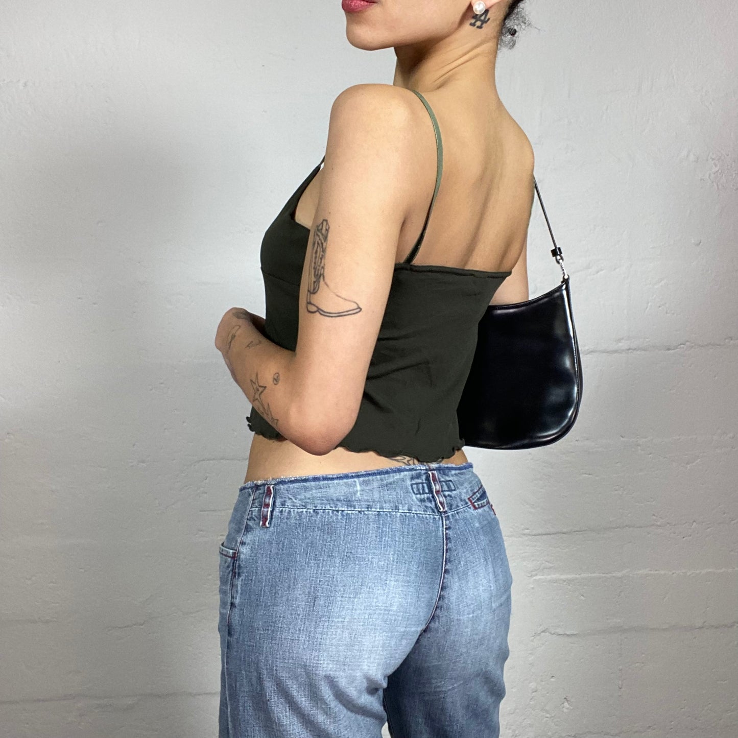 Vintage 2000's Classic Khaki Green Cami Top (S)