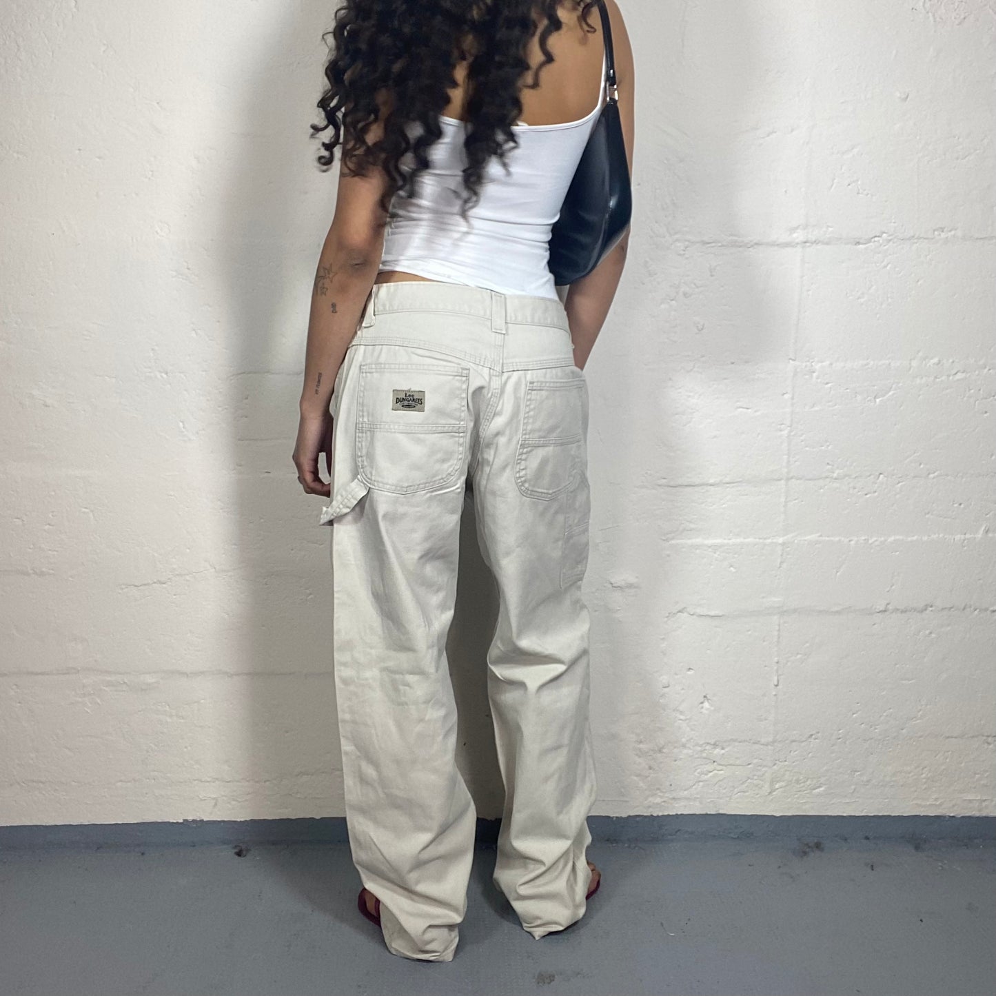 Vintage 2000's Hip Hop Milky Colour Baggy Jeans (XL)