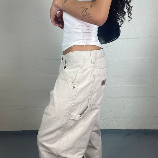 Vintage 2000's Hip Hop Milky Colour Baggy Jeans (XL)