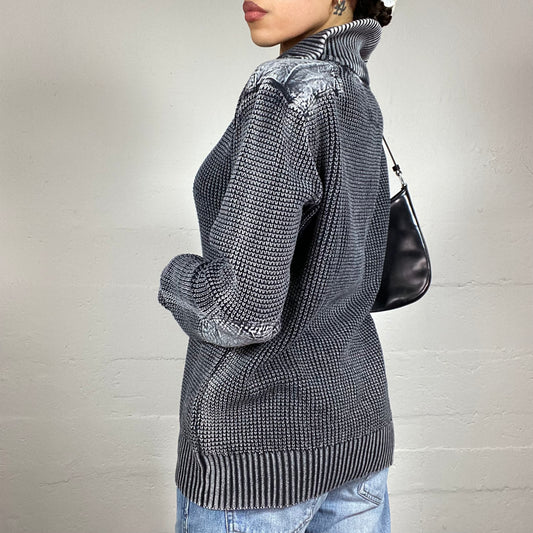 Vintage 90's Joey Classic Grey Half Zip Up Pullover (S/M)