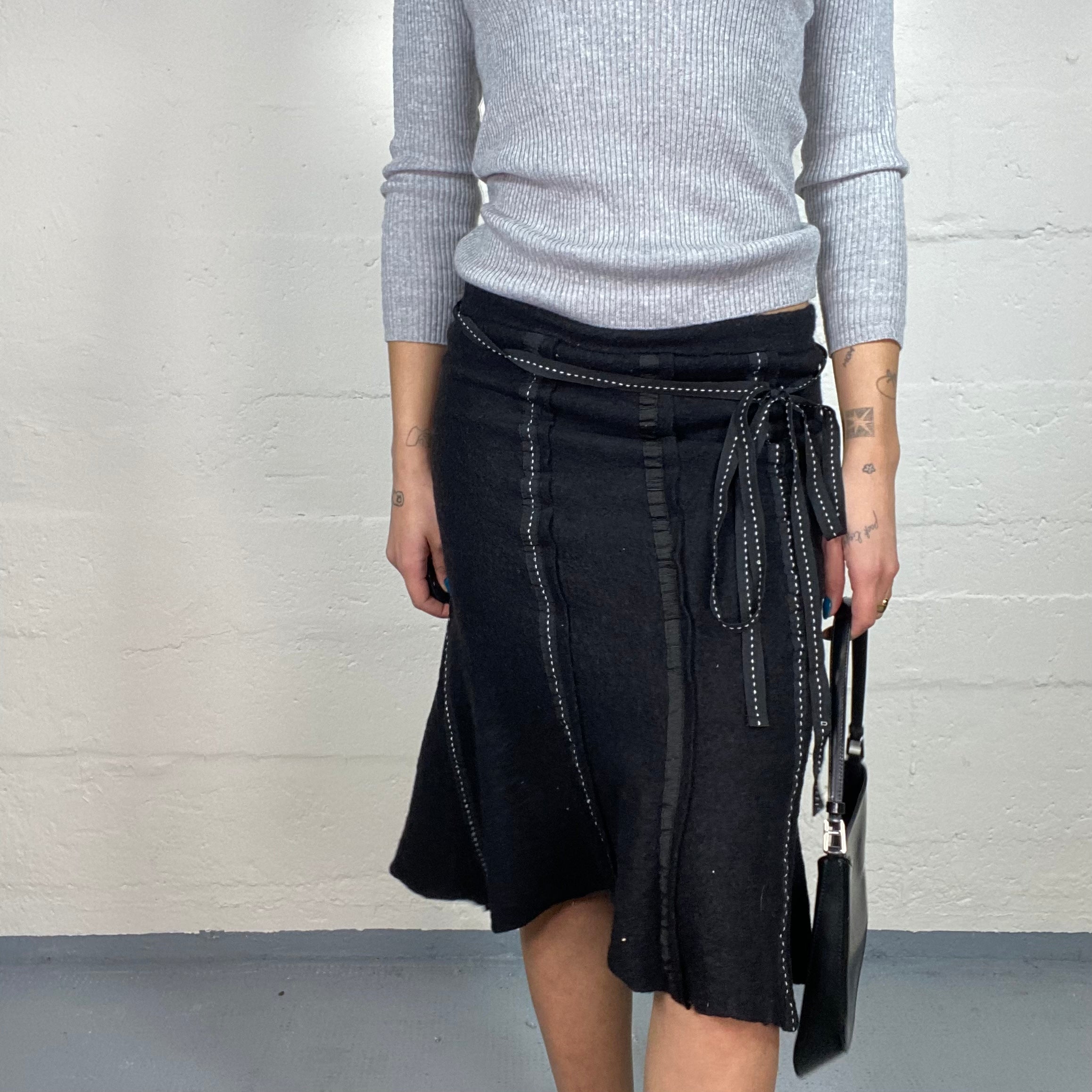 2000s Corpcore Midi Skirt (S)