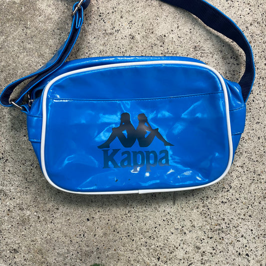 Vintage 2000's Kappa Sky Blue Glossy Cross Body Bag