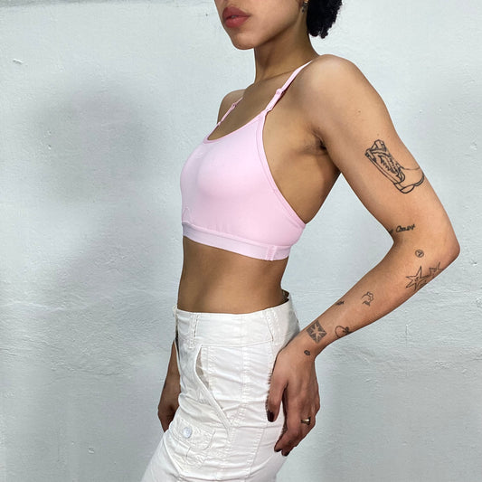 Vintage 2000's Adidas Baby Pink Sports Bra (S)