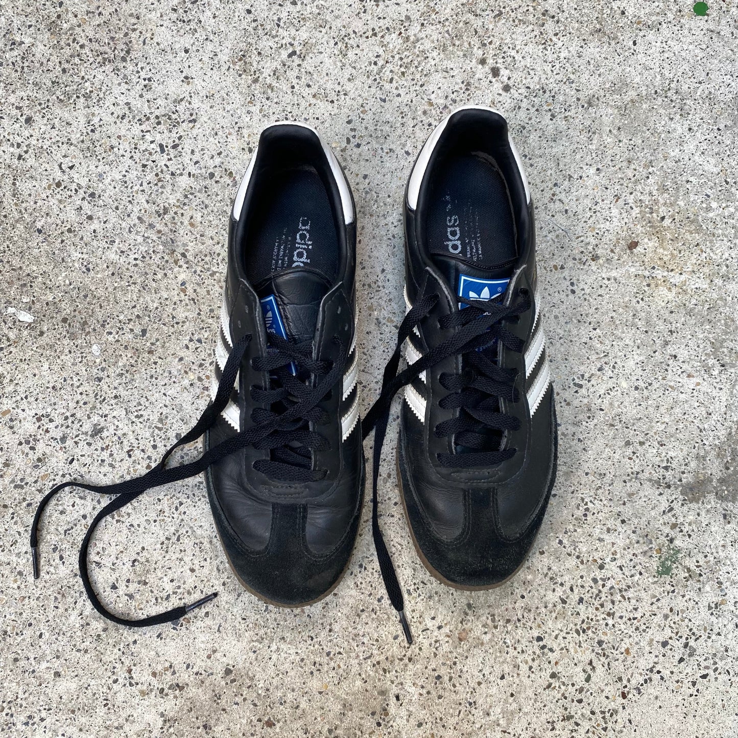 Vintage 2000's Adidas Black Sambas (40 2/3)