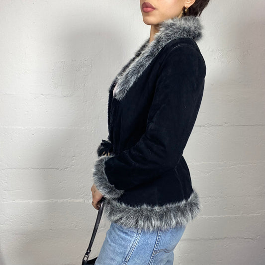 Vintage 90's The Nanny Fluffy Light Jacket to Tie (S/M)