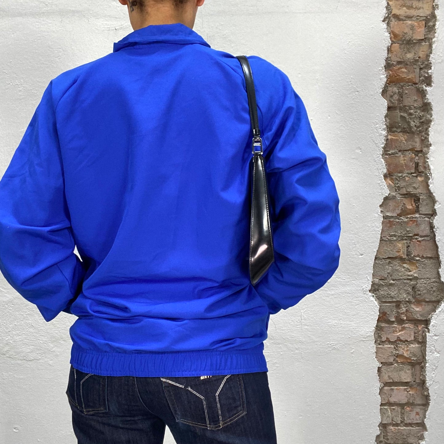 Vintage 2000's Adidas Electric Blue Zip Up Sweater Jacket (S/M)