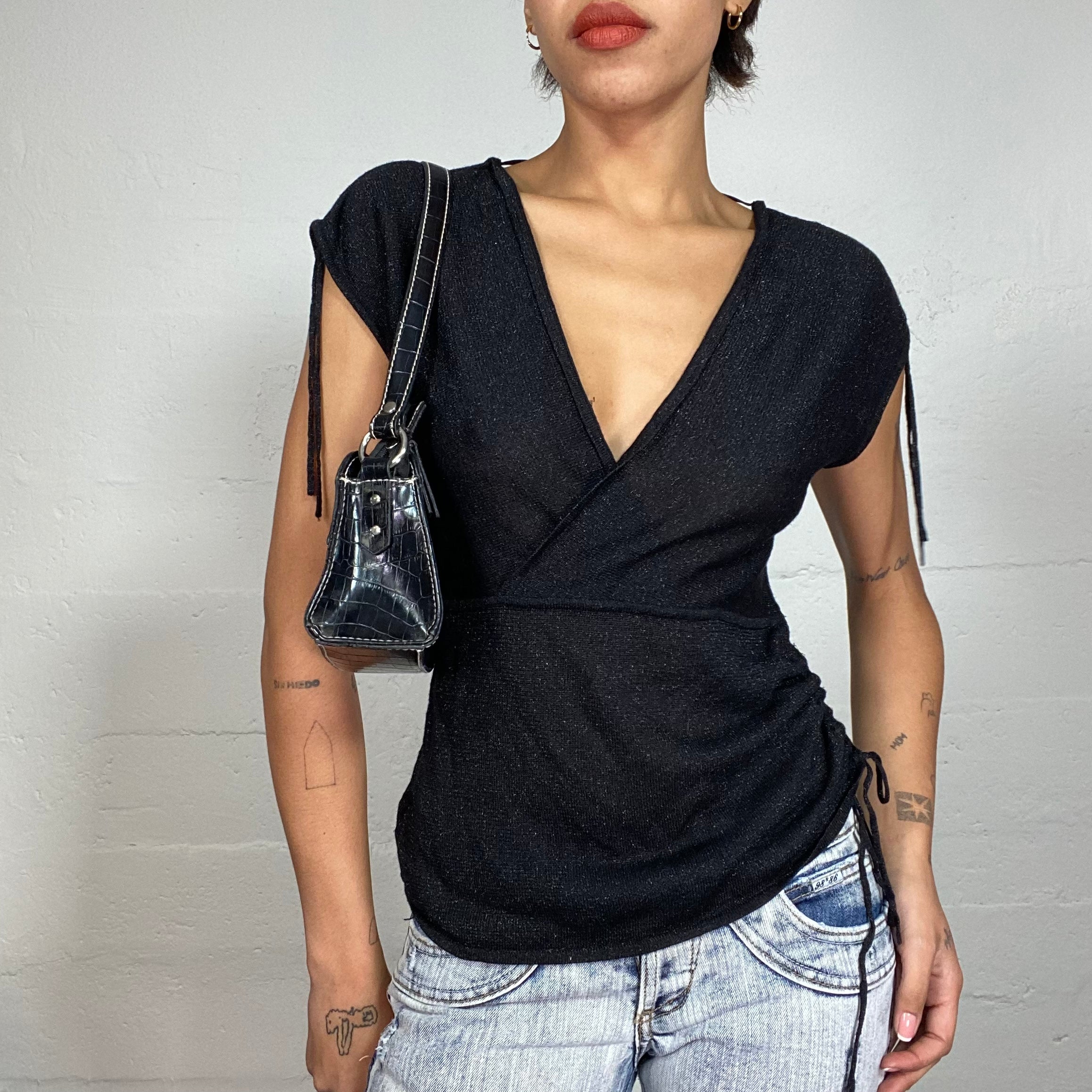 Vintage 2000’s black lucky top