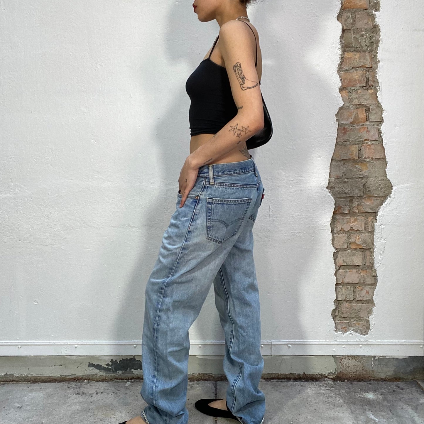 Vintage 90's Levi's Light Wash Straight Leg Jeans (M/L)