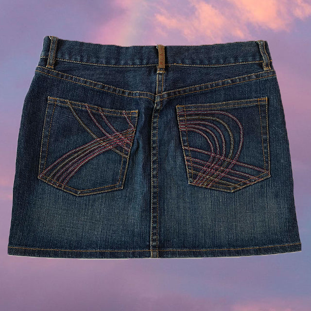 Vintage Y2K FCUK Denim Mini Skirt (36 EU - 8 UK)