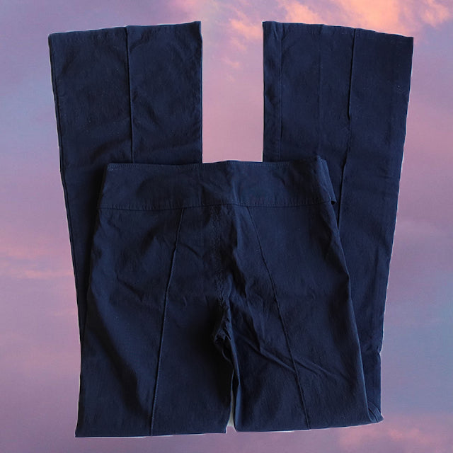 Vintage 90's Orsay Black Trousers with Buckle Belt Detail (36 EU / 8 UK)