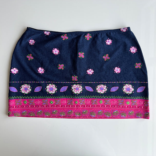 Vintage 90's Summer Morgan de Toi Mini Skirt (S/M)