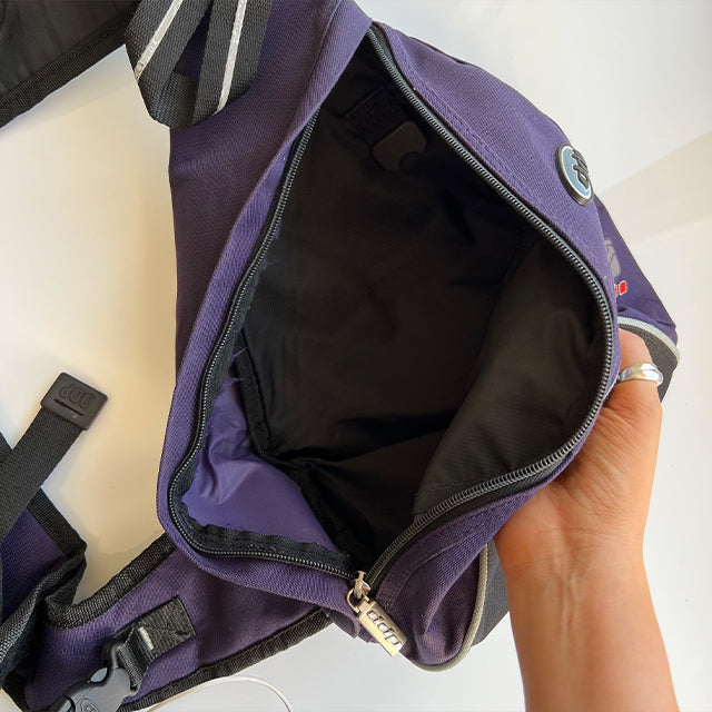 Vintage 90's Techwear Purple One Shoulder Backpack