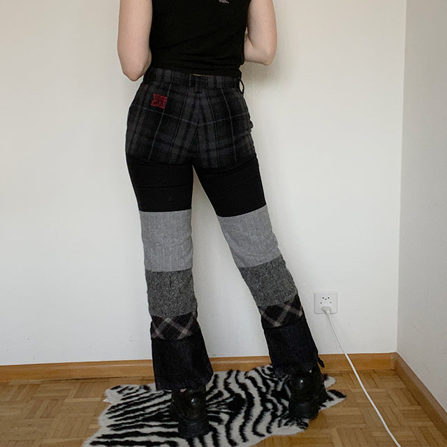 Vintage 90's Miss Sixty Grunge Patchwork Trousers (S / 36 EU / 8 UK)