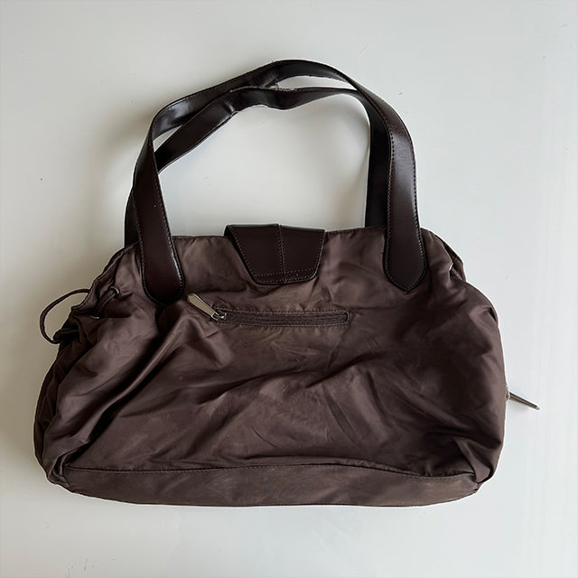 Vintage 90's Mugler Chocolate Brown Shoulder Bag