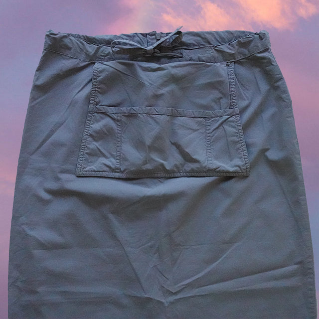 Vintage 90's Streetwear Grey Cargo MaxiSkirt (36/38 EU - 8/10 UK)