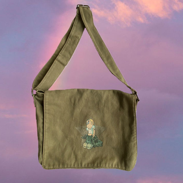 Green messenger online bag