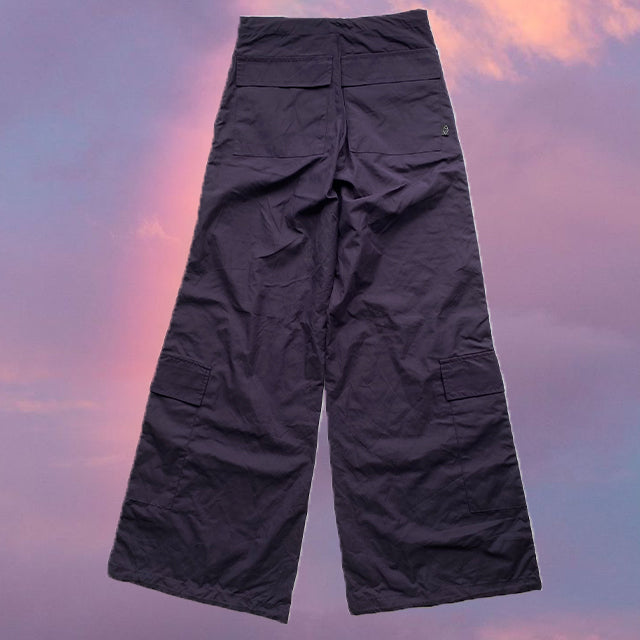 Vintage 90's Skater Lilac Cargos with Toggle Waist and Extra Flare Fit (XS)
