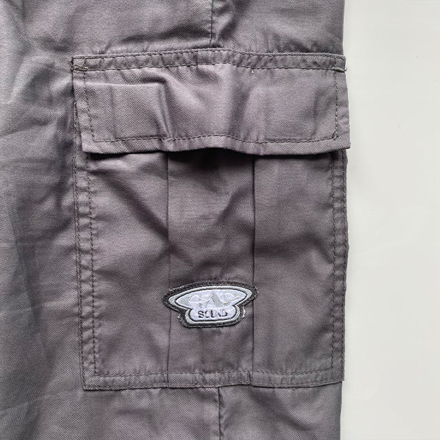 Vintage 90's Skater Grey Low Waisted Cargo Pants with Toggle Waist (XS)