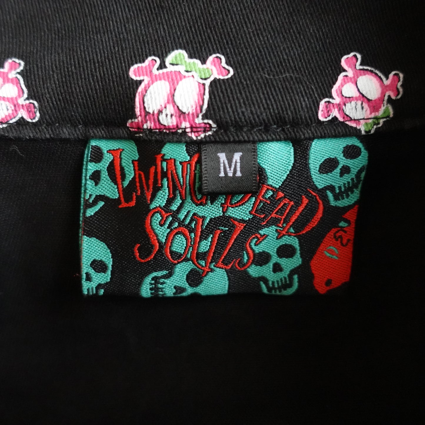 Vintage 90's Cyber Goth Skull Miniskirt with Ring Detail (M)