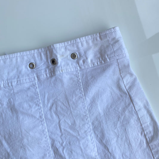 Vintage 90’s Classic White Pleated Mini Skirt (34 EU / 6 UK / US 2)