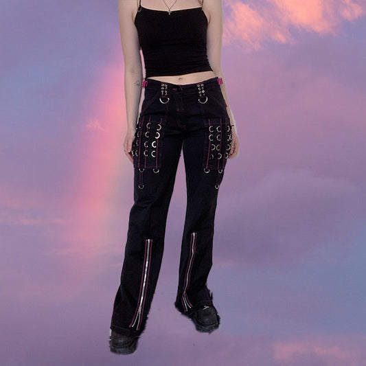 Vintage 90's Mall Goth Living Dead Souls Cargo Pants (36 EU - 8 UK - 4 US)