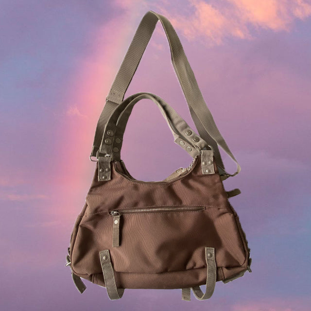 Vintage Y2K Cyber George Gina and Lucy Brown Bag