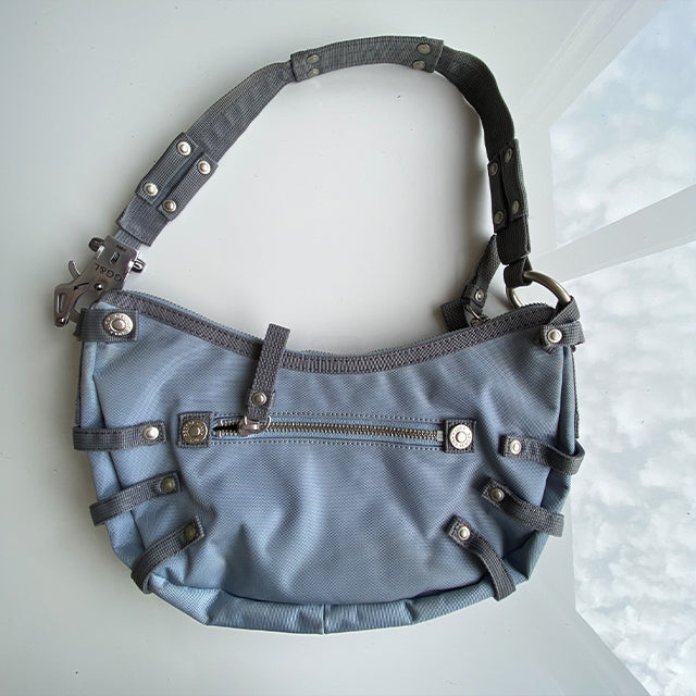 Vintage Y2K Cyber George Gina and Lucy Blue Shoulder Bag