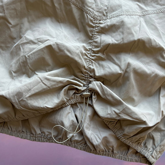 Vintage 90's Archive Beige Parachute Maxi Skirt (S)