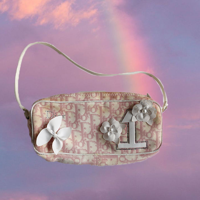 Vintage Dior Pink Logo Mini Shoulder Bag – Treasures of NYC