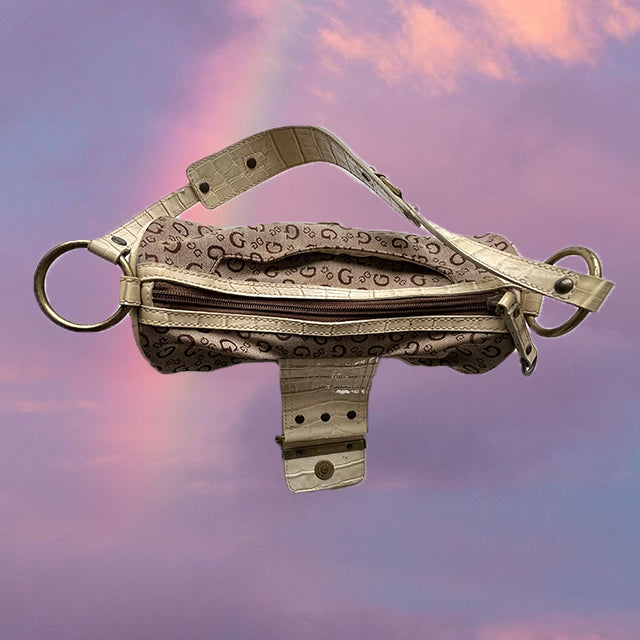 Vintage Y2K Guess Monogram Baguette Bag