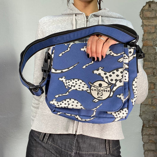 Vintage 2000's Blue Chiemsee Crossbody Messenger Bag