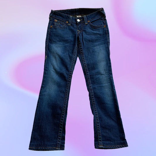 Vintage Y2K Low Waist True Religion Flare Jeans (34)