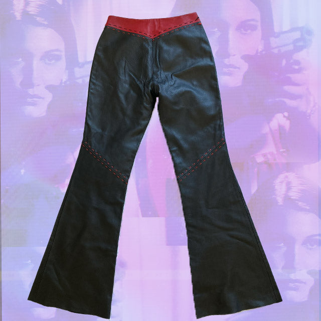 Vintage 90's Racer Leather Pants (38)