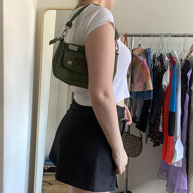 Vintage Y2K George Gina & Lucy Green Shoulder Bag