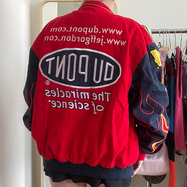 Vintage 90s DuPont Racer Jacket (One Size Oversize Fit)