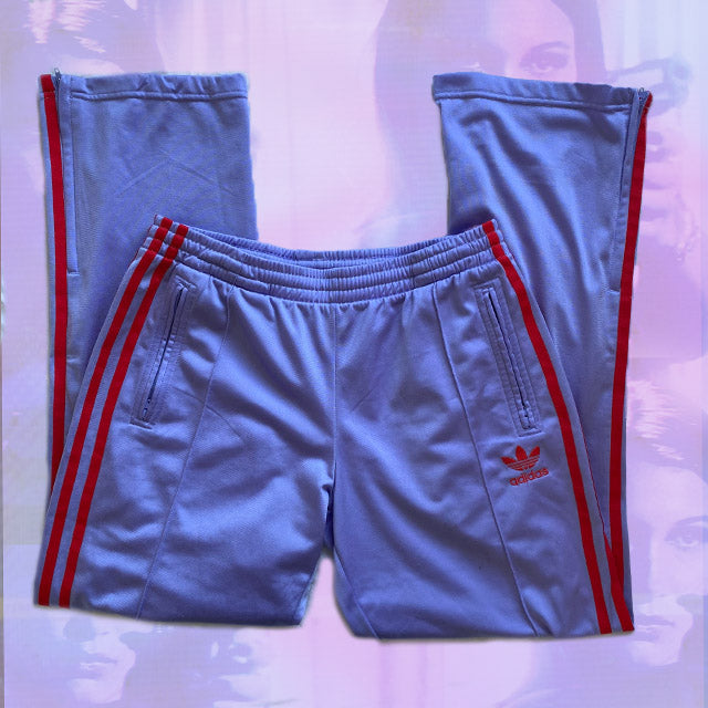 Vintage 90's Adidas Blue & Red Tracksuit Bottoms/ 90's