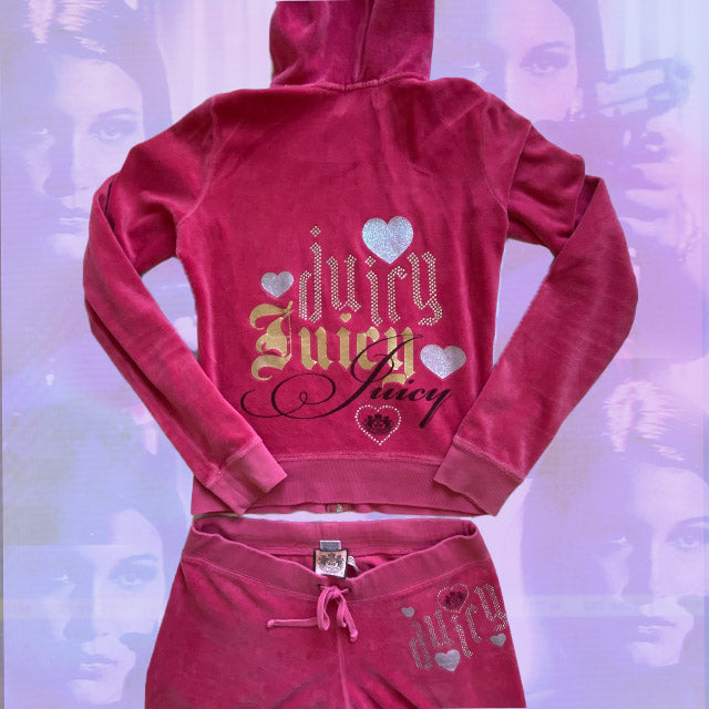 Vintage Y2K Juicy Couture Pink Tracksuit Set (S) – Michelle Tamar