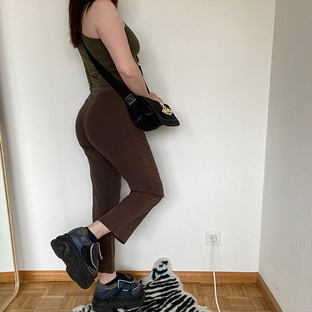 Vintage 90's Skater Low Waist Brown Trousers (34-36 EU/UK 6-8)