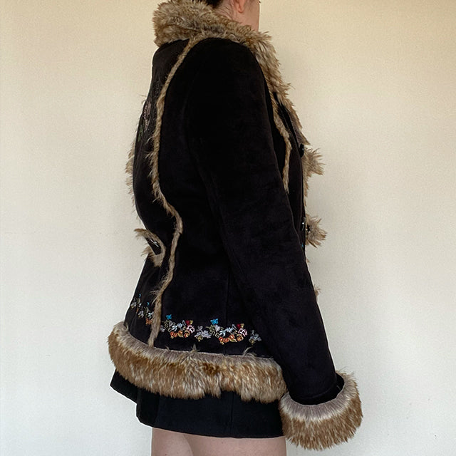 Vintage 90's Desigual Phoebe Buffay Style Afghan Coat (40 EU / 12 UK)