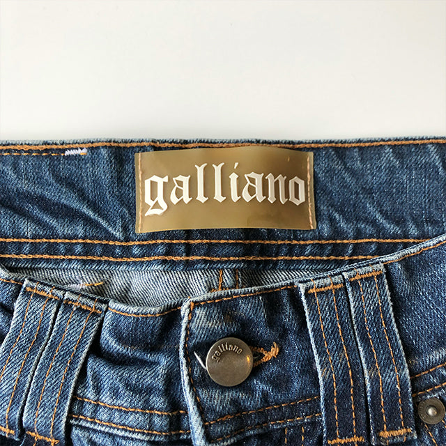 Vintage Y2K Archive Galliano Low Waist Straight Fit Jeans (34 EU / UK 6)