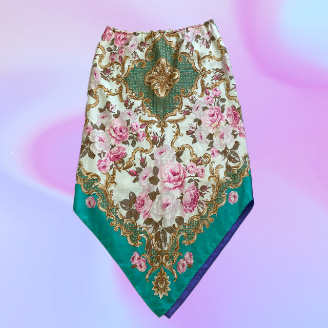 Vintage 90's Paul & Joe Silk Bandana Skirt