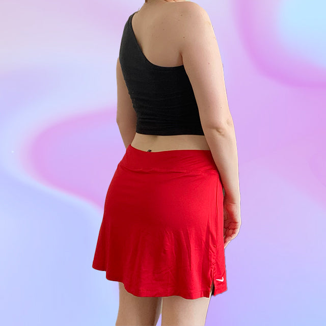 Vintage 90's Sporty Nike Red Tennis Skirt