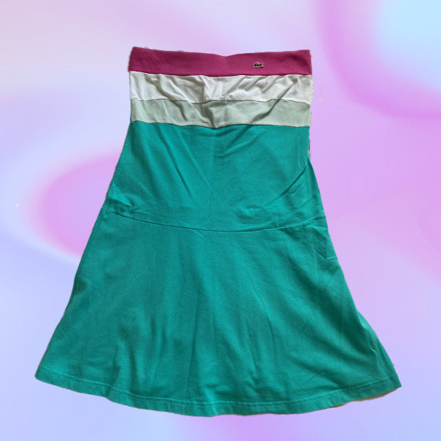 Vintage 90's Lacoste Strapless Dress