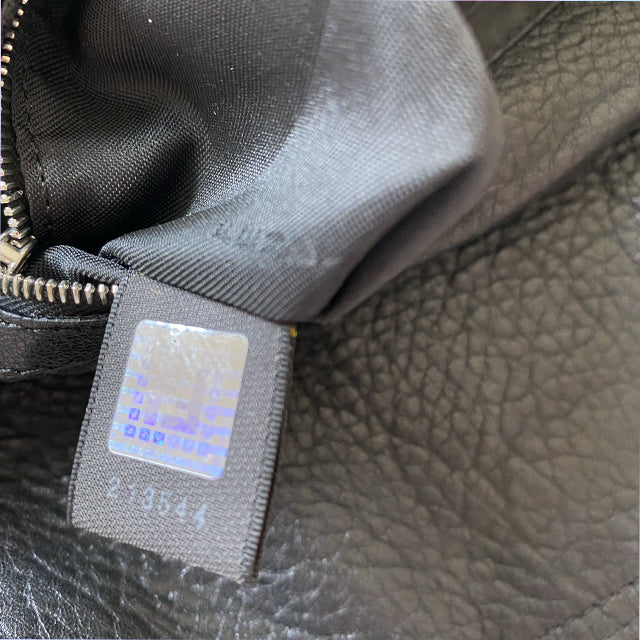 Vintage 90's Black Fendi Leather Baguette