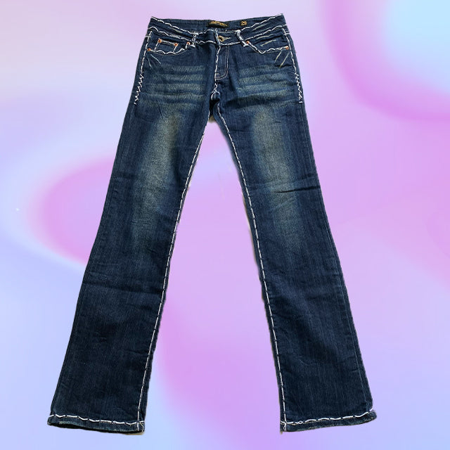 Vintage Y2K Ed Hardy Logo Low Waist Jeans