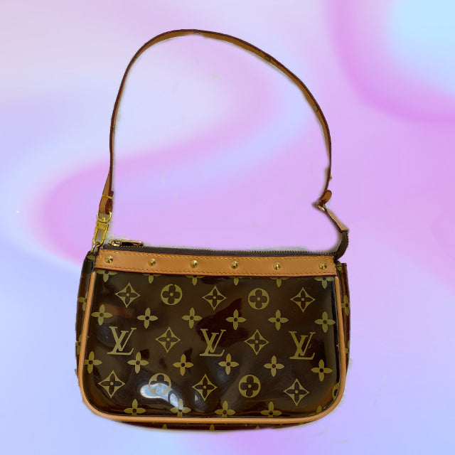 Vintage Y2K Monogram See-Through Shoulder Bag