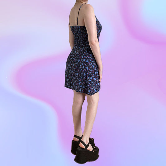 Vintage 90's Dark Floral Dress