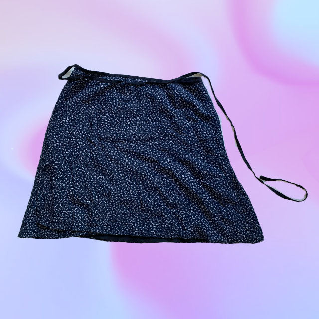 Vintage 90's Style Floral Wrap Skirt