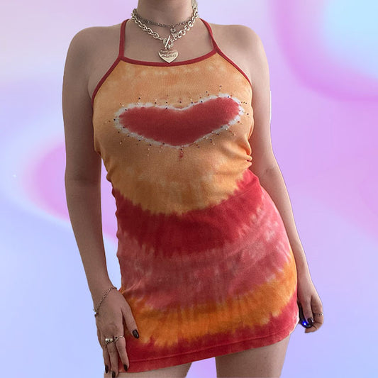 Vintage Y2K Tie Dye Dress